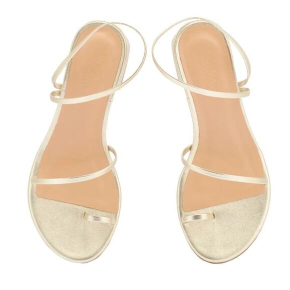 Ancient Greek Sandals Shoes - ANCIENT GREEK SANDALS Chora Gold Leather Toe Loop Ankle Wrap Handmade Sz 38/7.5